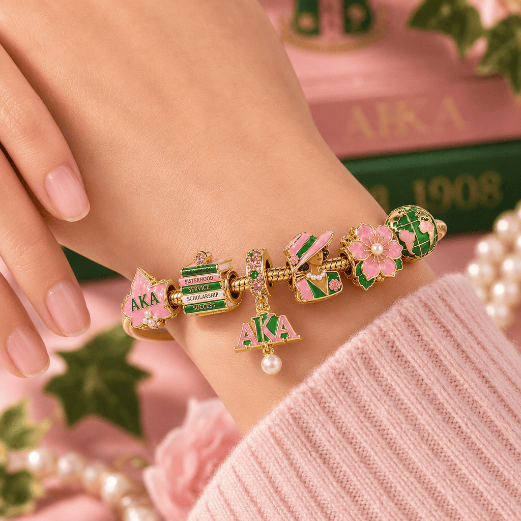 AKA Gold Charm Bracelet Set VTH