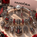 SLK Silver Charm Bracelet Set NTTB