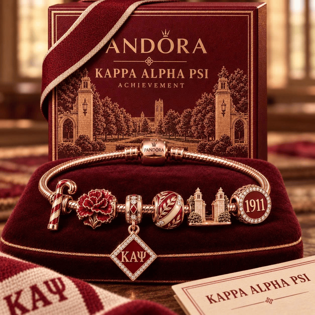 KPAP Gold Charm Bracelet Set NHVH