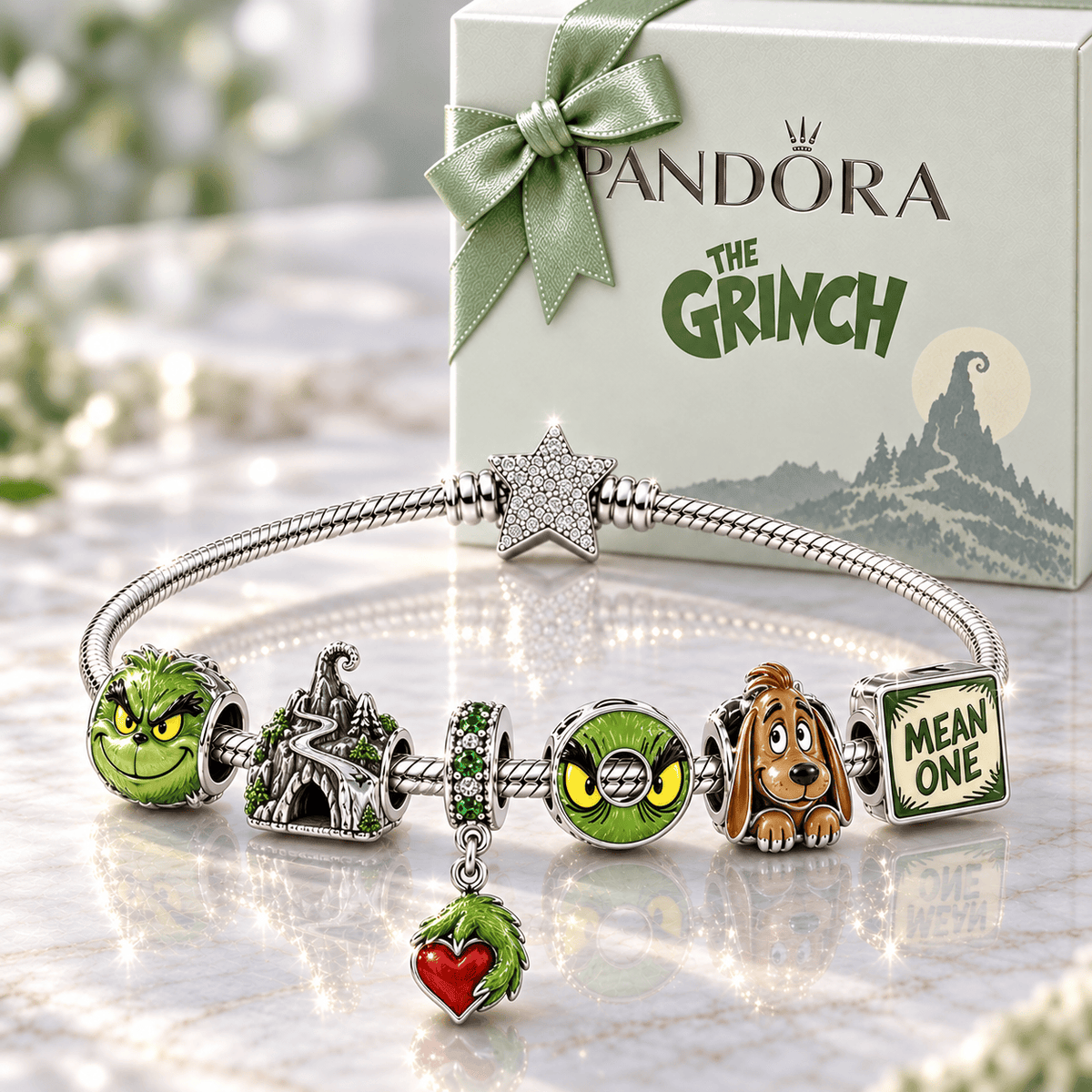 TGR Silver Charm Bracelet Set BMD